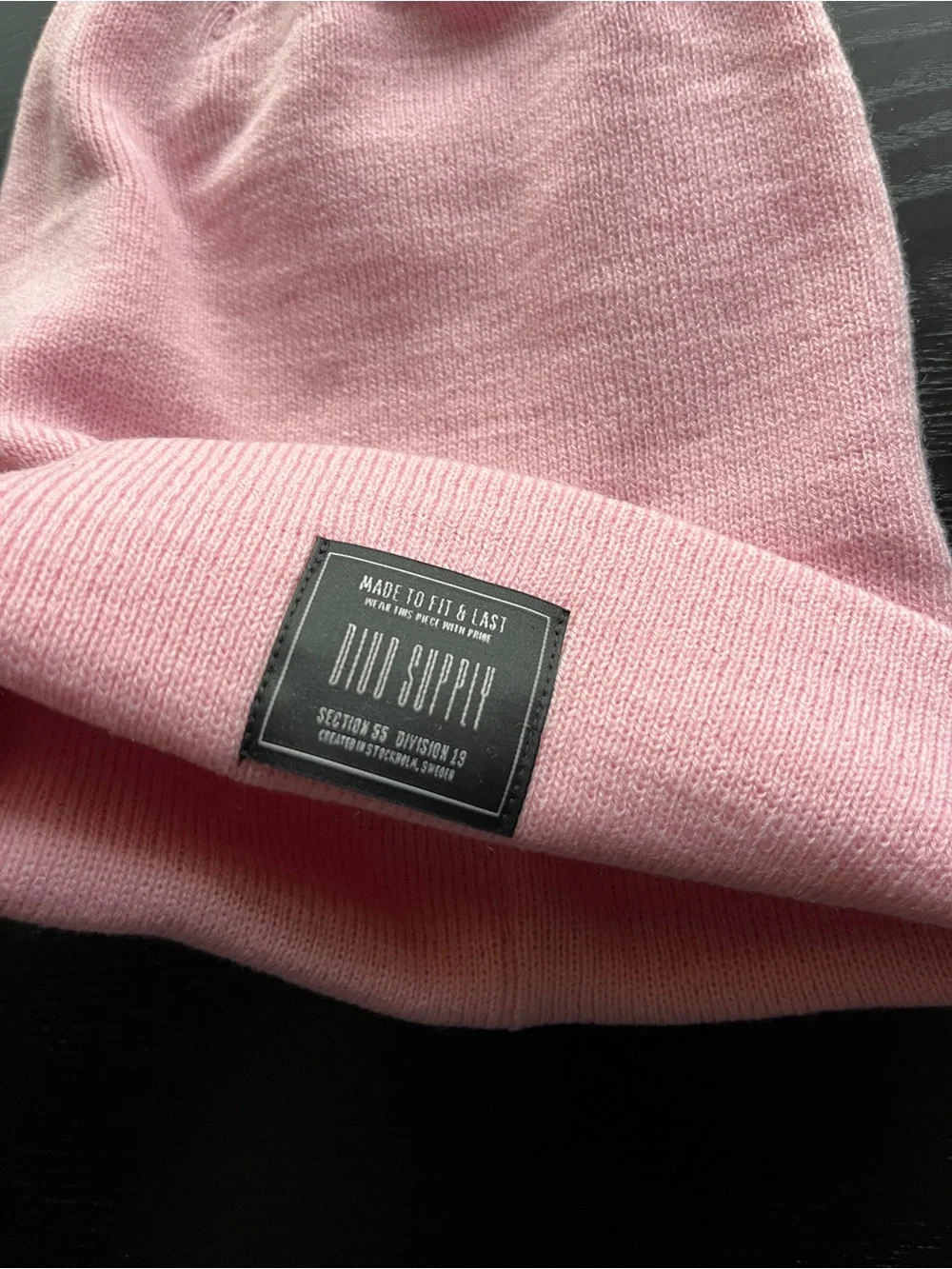 Bond Supply Pink Beanie Knit Cuffed Winter Hat Unisex One Size NWT
